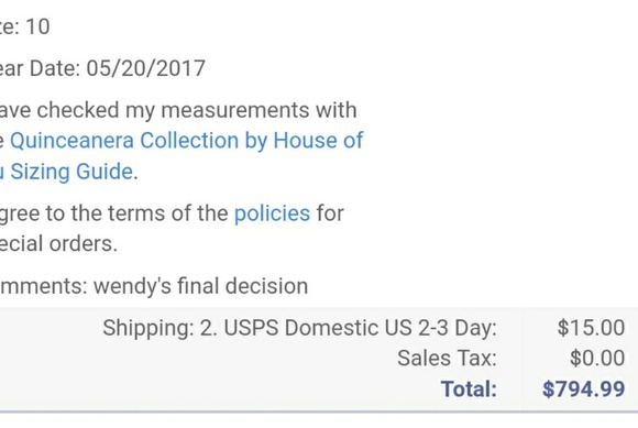 HOUSE OF WU Quinceañera dress - Picture 6 of 8